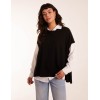 Oversized Button Shoulder Top