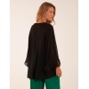 Frill Sleeve V Neck Blouse